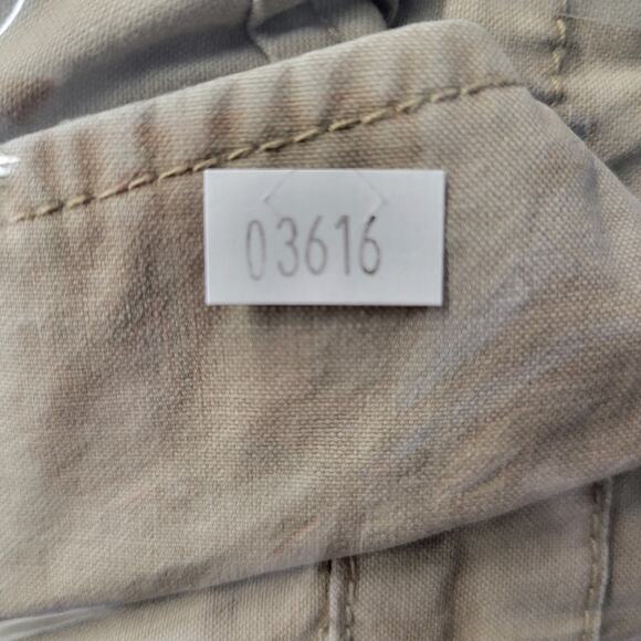 Old Navy Cargo Utility Field Jacket Womens S Tan Drawstring Waist Pockets Cotton - Picture 12 of 12